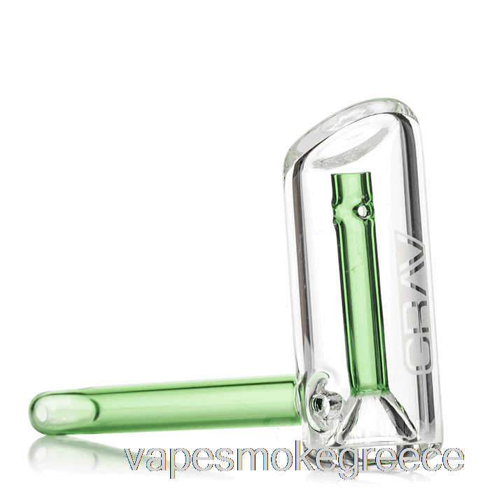 Vape Greece Grav Mini Hammer Bubbler Green Accent
